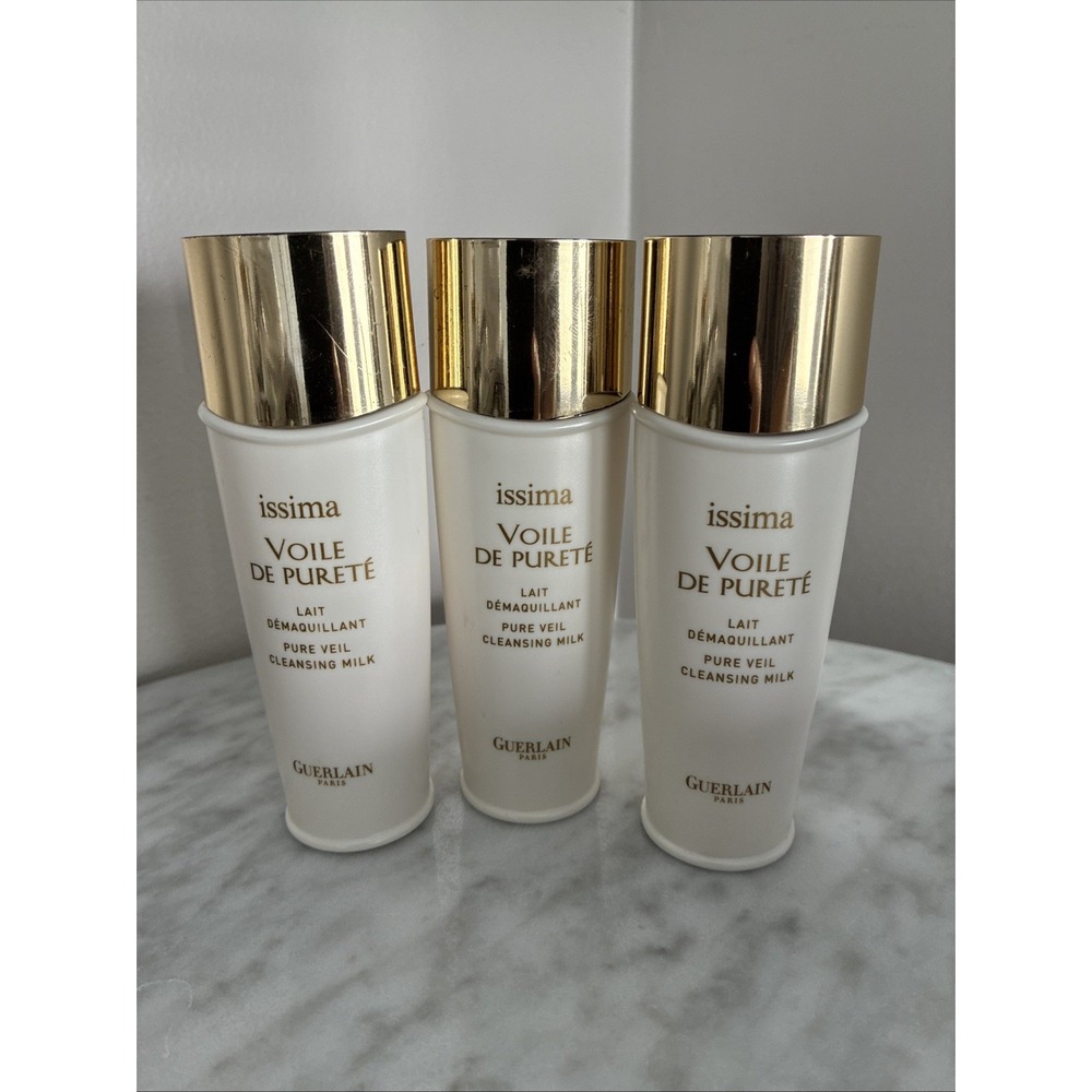 Guerlain - Lot of (3) issima Voile De Purete Pure Veil Cleansing Milk -1.7 oz.